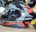 STUDDS HELIOS D2 BLACK/GREY FULL FACE HELMET. 
