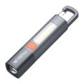 Smiling Shark SD1023 LED Flashlight Torch Light XPE Super Bright Flashlight with Hook Camping Light USB Rechargeable Zoomable. 