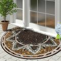 VIKAMA Summer American-style Retro Anti-slip Entrance Door Mat, Wear-resistant Entrance Hall Absorbent Carpet, Home Decoration. 