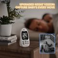 BOIFUN Video Baby Monitor with Camera, No WiFi, ECO VOX Mode, Night Vision, Battery, Two-way Audio, 8 Lullabies, Feeding Reminder, Smart Temperature, 2-inch Screen Baby/Elder/Pet, Wireless, Portable. 
