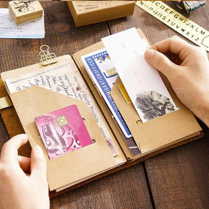 Kraft%20Paper%20File%20Folder%20for%20Refillable%20Travel%20Journals,%20Standard%20Portable%20Passport%20Size%20Kraft%20Refill%20Insert%20Cards%20Organizer%20-%20Image%203