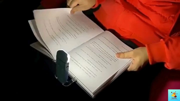 USB Rechargeable Book Reading Light Lamp, Portable Clip-On Led Reading Light, 3 Amber Colors & 3 Brightness Dimmable, Perfect For Book Lovers