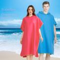 Surf Poncho Changing Towel Hooded Robe Microfiber Beach Blanket Bath Towel Swim Towel Wetsuit Beach Poncho for Adults.