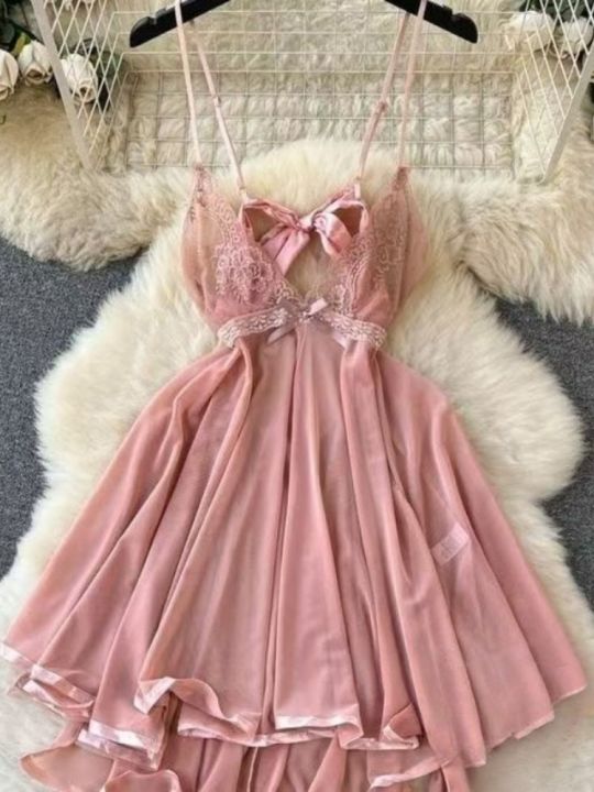 Woman%20Embroidery%20Floral%20Mesh%20Fashion%20%20Dress%20Chinese%20Style%20Short%20Sleeve%20Split%20Hollow%20Out%20Cheongsam%20New%20Gauze%20Sheer%20Dress%20-%20Image%207