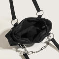 JIOMAY Nylon Luxury Designer Handbags for Women 2024 Spring and Summer Purses Travel Chain Totes Underarm Black Handsome Bags. 