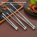 1Pc 304 Stainless Steel Barbecue Clip Grill Tongs Meat Cooking Utensils BBQ Baking Silver Kitchen Accessories Camping Supplies. 