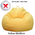 1/2Pcs Lazy Sofa Cover Solid Chair Covers Without Filler Large Bean Bag Cover Adults Couch Living Room Bedroom Tatami Lounger. 