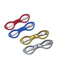 Simple Portable Folding Scissors Solid Color Glasses Shape Paper Cutters Students Handmade DIY Tools School Office Supplies. 