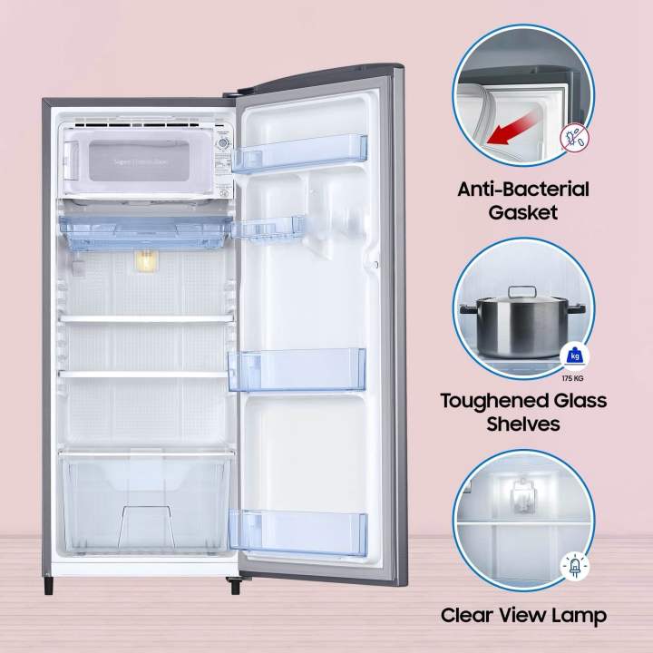 SAMSUNG%20RR20C2412S8%20192%20Litres%20Inverter%20Single%20Door%20Refrigerator%20Elegant%20Inox%20Silver%20-%20Image%204