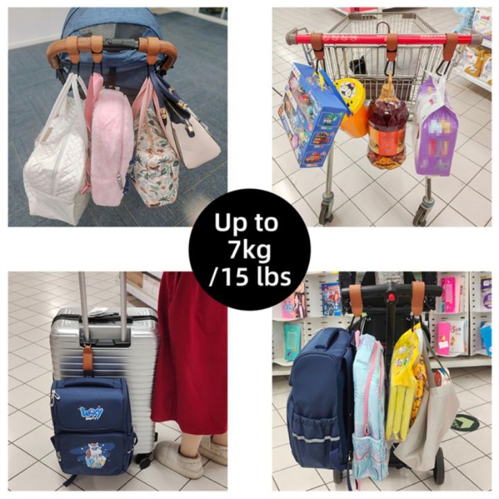 2pcs%20/lot%20Baby%20Stroller%20Hook%20PU%20Leather%20Cart%20Organizer%20Diaper%20Bag%20Hanger%20Climbing%20Buckle%20Hooks%20Child%20Pram%20Accessories%20-%20Image%203