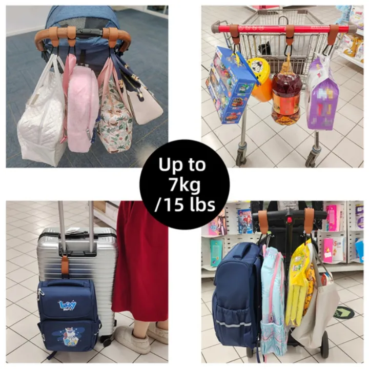 2pcs%20/lot%20Baby%20Stroller%20Hook%20PU%20Leather%20Cart%20Organizer%20Diaper%20Bag%20Hanger%20Climbing%20Buckle%20Hooks%20Child%20Pram%20Accessories%20-%20Image%203