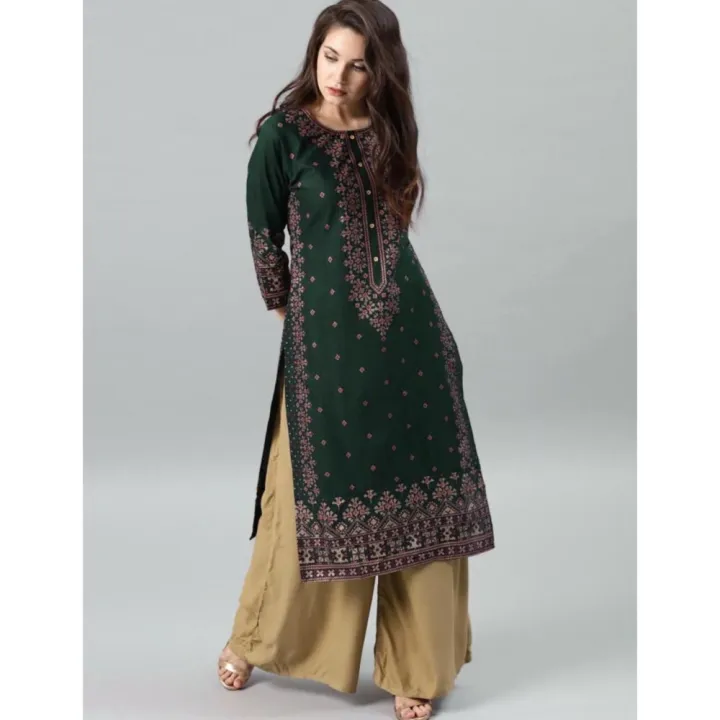 2026%20Women's%20Kurt%20Fashionable%20And%20Elegant%20Straight%20Tube%20Casual%20O-neck%20Peacock%20Pattern%20New%20Comfortable%20Dress%20Muslim%20Abaya%20-%20Image%202