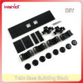 City Train Track Series Building Block Retro Train Base Assembly Model DIY Accessories Compatible MOC Bricks. 