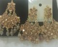khuden earrings and tikka set. 
