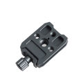 Aluminum Alloy Quick Release QR Plate Clamp with Arca QR Plate Slot 3/8-inch & 1/4-inch Screw Hole for  RS2/RSC2/RS3 QR Plate. 