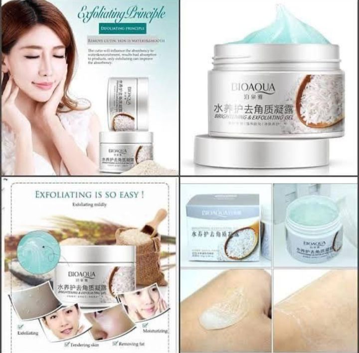 Bioaqua Brightening & Exfoliating Rice Gel Face Scrub 140g | Daraz.pk