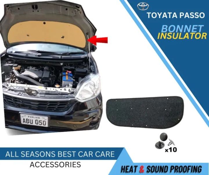 Toyota Passo | Bonnet Insulator Namda for Heat & Sound Proofing