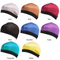 1PC Men Multicolo Durag Hats Wave Caps Head Wrap Solid Color Elastic Breathable Beanie Headwrap Bonnet Durag Cap For Male. 