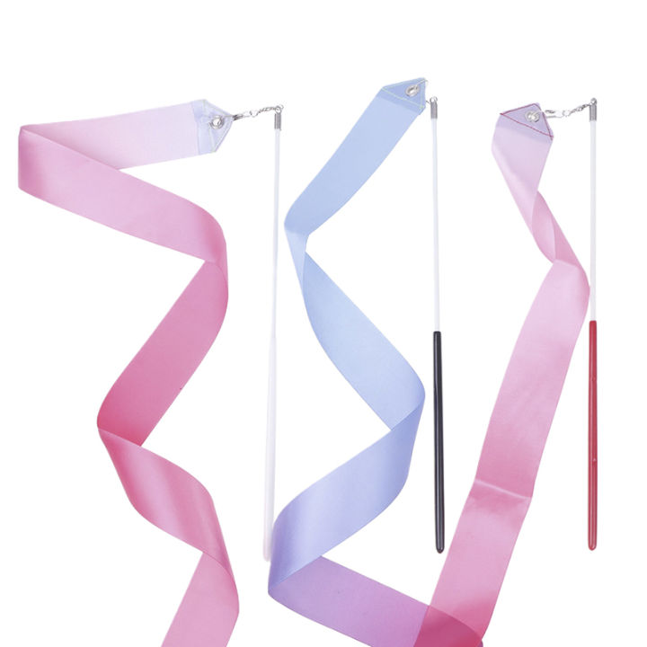 2M Dance Ribbons Rhythmic Girl Art Gymnastics Ballet Streamer Twirling ...