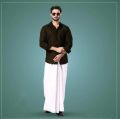Cotton Fabrics best quality 5hand lungi white /black from smart men. 