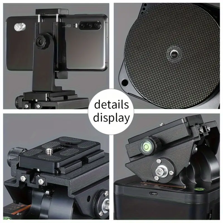 ZIFON%20YT1000%20Electronic%C2%A0Pan%20Tilt%C2%A0Head%20Panoramic%20Motorized%20Tripod%20Pan%20Tilt%C2%A0Head%C2%A0with%20Speed%20Adjustment%20for%C2%A0Camera%C2%A0and%20Smartphone%20-%20Image%206