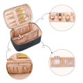 Large Capacity PU Waterproof Toiletry Storage Bag Women's Fashion Travel Portable Cosmetics Bag for Women Men. 