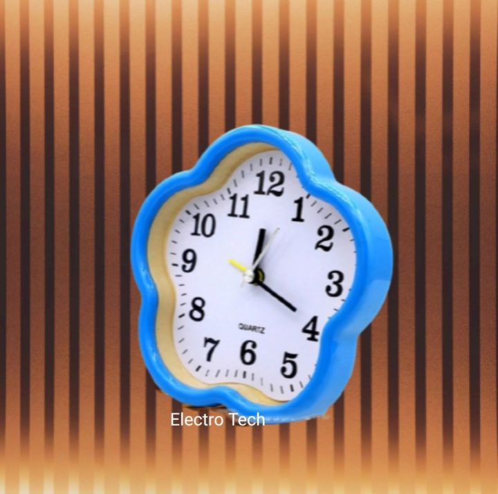 Table Analog Clock Round,Square & Flower shape with Alarm/ Fancy Design Desk Clock