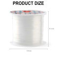 100M Plastic Crystal DIY Beading Fishing Line No Elastic Cord Rope For Jewelry Making Supplies Wire Jeweleri String Thread. 