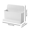 Wall Mounted Organizer Storage Box Remote Control Air Conditioner Storage Case Mobile Phone Plug Holder Stand Container Rack New.