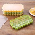 Food Grade Compartment Silicone Ice Cube Tray with Lid Silicone Molds Ice Cube Maker Popsicle Mould Home Kitchen Gadgets. 