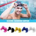 Durable Earplugs Classic Delicate Texture 1 Pair Waterproof Soft Earplugs Silicone Portable Ear Plugs Swimming Accessories. 