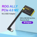 For Rog Ally Handheld Conversion 2230 to 2280 SSD Hard Drive Expansion Board  NVME M-Key M.2 PCIE 4.0 Adapter. 