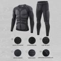 Men Sport Thermal Underwear Suits Outdoor Cycling Compression Sportswear Quick Dry Breathable Clothes Fitness Running Tracksuits.