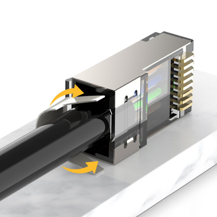 5/10Pcs%20RJ45%20Pass%20Through%20Connectors,%20Cat8/Cat7/Cat6A%20Shielded%20Modular%20Plug,%2050UM%20Gold%20Plated%208P8C%20Ethernet%20Connector%20-%20Image%205