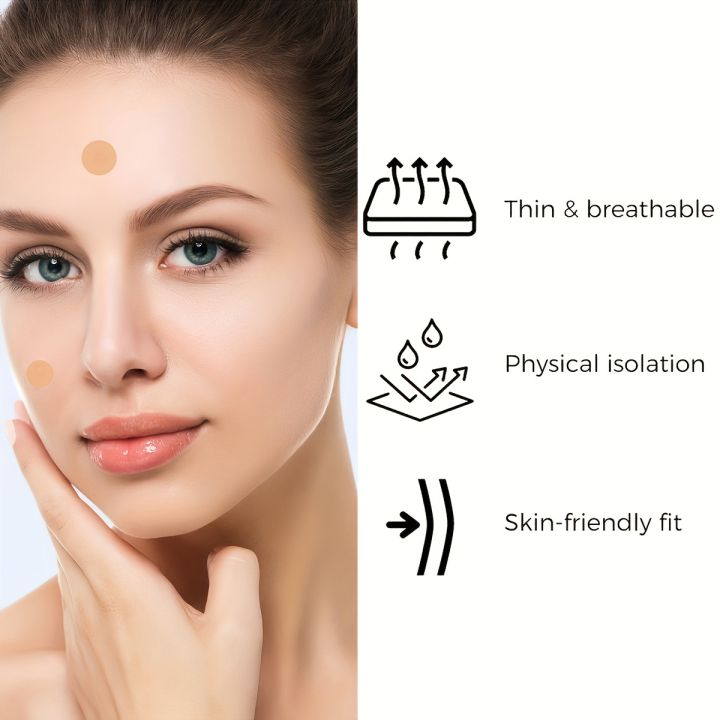 400-Piece HITWORKER Skin-Tone Acne Patches – Breathable Protection ...