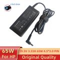 19.5V 3.33A 65W 4.5*3.0mm Laptop Charger Adapter For  Envy 17-j010us Pavilion 15-j000 Chromebook 11 G4 G5 EE 14 G3 246 G4 248. 
