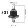 Powder Metallurgy Gear Differential for Wltoys 144010, 144001, 02, 016, 124017-16-18, 124019 RC Car Upgrade Accessories.