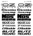 Premium Quality Universal Car Door Sticker - Black.