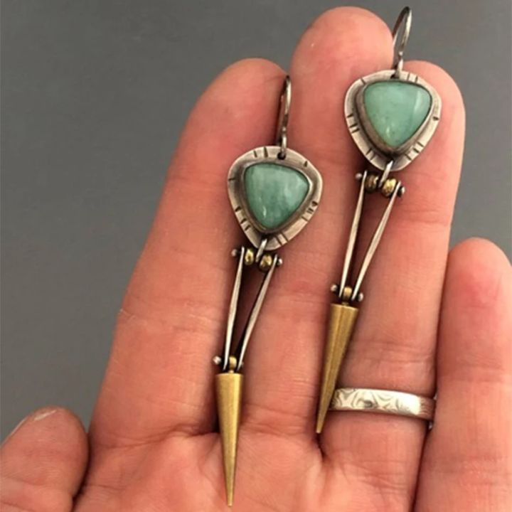 Boho%20Unique%20Earrings%20For%20Women%20Handmade%20Ancient%20Design%20Natural%20Drop%20Hook%20Earrings%20Mother%20Day%20Gift%20-%20Image%202