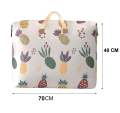 Non Woven Fabric Clothes Storage Bag Pineapple Pattern Quilt Storage Bag For Home Size 72 x 40 CM. 