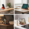 Arbitrarily Foldable Creative Deformation Multi Functional Lazy Stand Universal Desktop Holder For Phone Tablet Laptop. 