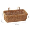 Wall Mounted Vegetable and Fruit Basket, Simulated Rattan Hanging Basket, Plastic Wall-mounted Hanging Basket, Home Decoration. 