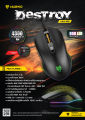 🚀Fast Delivery🚀Nubwo Marco gaming mouse NM-85 destroy RGB LED 4800 dpi gaming mouse programmable macro key mouse a824e. 