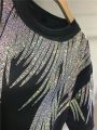 L-4XL Plus Size Tops Rhinestone Graphic T-shirts Luxury Large Size Tunic for Women Men Summer Cotton Women's Clothing Chubby Y2K.