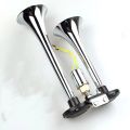 Electric Emergency Horn, 2 Long Steel Mouths, Air Horn for Trucks, Buses, Tour Buses, Ten-Wheeled Vehicles, Boats, Can Be Used with Both 12V and 24V.. 