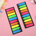200 Tabs/Sheet Fluorescent Index Stickers, Transparent Bookmark Notes Tabs, Writable Page Marking Flags. 
