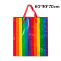 Thick sack clothing bag, Rainbow big bag, durable, not easy to tear, moving bag, sack bag, zipper bag, choose many sizes.. 