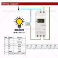 16 programmable digital timer switch thc15a optional 220V thc15a. 