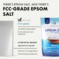 Epsom Bath Salts 700gm - 100% Epsom Salt - Pure Magnesium Bath Salts with Eucalyptus Oil & Vitamin E - Epsom Salts for Bath, Epsom Salts for Feet - Bath Salts Muscle Soak. 