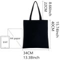 Karol G Bichota Manana Sera Bonito Music Singer Shopping Black Canvas Tote Bag Cartoon Reusable Cloth Bag Handbag Shoulder Bags. 